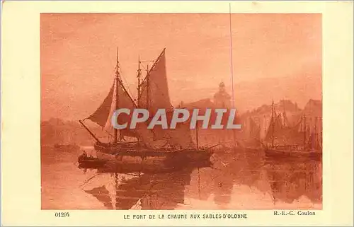 Cartes postales Le Port de la Chaune aux Sables d'Olonne Bateaux