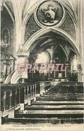 Cartes postales Belan sur Ource Cote d'Or Vue Interieure de l'Eglise