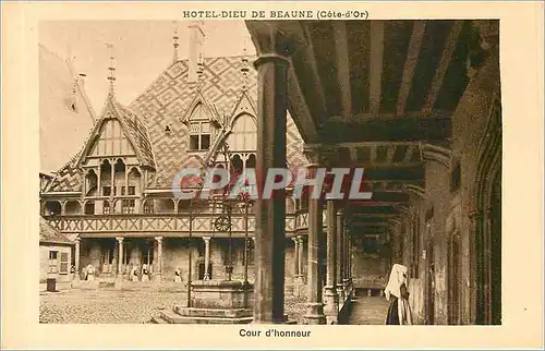 Cartes postales Hotel Dieu de Beaune Cote d'Or Cour d'Honneur