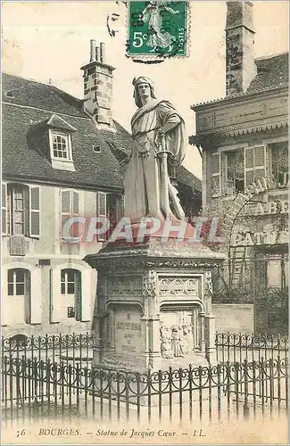 Cartes postales Bourges Statue de Jacques Coeur