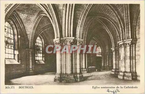 Ansichtskarte AK Bourges Eglise Souterraine de la Cathedrale