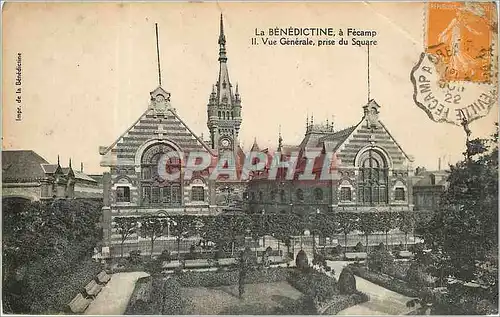 Cartes postales La Benedictine a Fecamp Vue Generale prise du Square