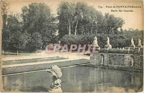 Ansichtskarte AK Palais de Fontainebleau Bassin des Cascades