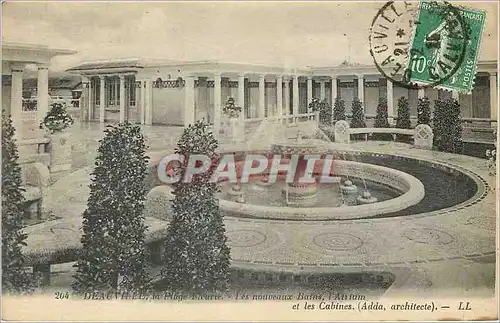 Ansichtskarte AK Deauville La Plage Fleurie Les nouveaux Bains