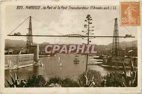 Cartes postales Marseille le port et le Pont Transbordeur