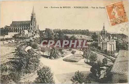 Ansichtskarte AK Environs de Rouen Bonsecours Vue du Plateau