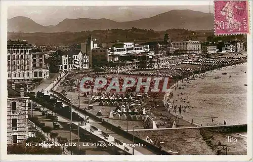 Cartes postales moderne St Jean de Luz La Plage et la Bergola