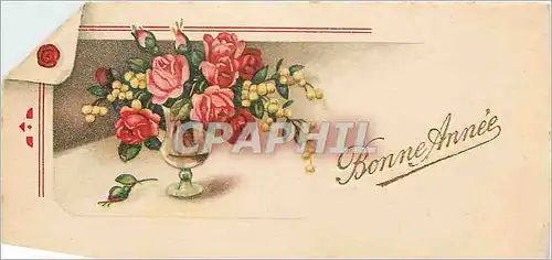Cartes postales Bonne Annee Fleurs