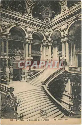 Cartes postales Paris L'Escalier de l'Opera