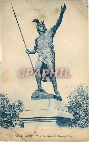 Ansichtskarte AK Bordeaux La Statue de Vercingetorix