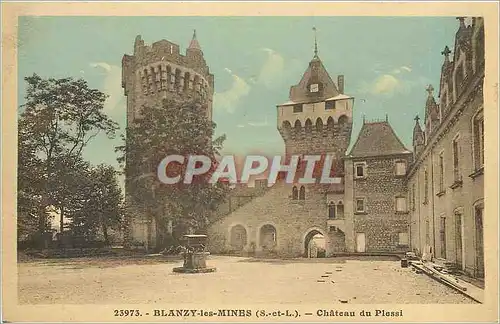 Cartes postales Blanzy les Mines S et L Chateau du Plessi