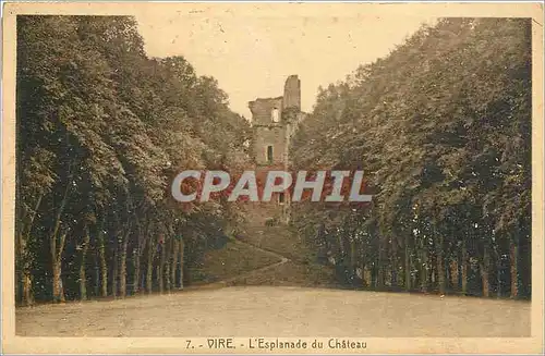 Ansichtskarte AK Vire l'Esplanade du Chateau