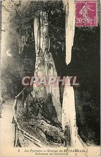 Ansichtskarte AK Les Pyrenees Grottes de Betharram Colonnes en formation