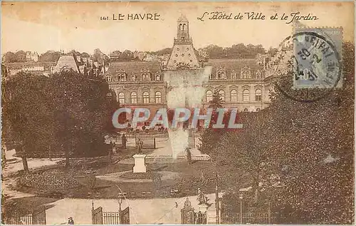 Cartes postales Le Havre L'Hotel de Ville et le jardin