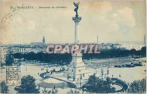 Cartes postales Bordeaux Monument des Girondins