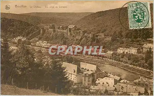 Cartes postales Bouillon Le Chateau Vue prise du Calvaire