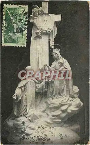 Cartes postales Groupe Sculpte Surmontant le Maitre Autel dans la Chapelle des Carmelites de Lisieux