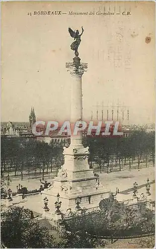 Cartes postales Bordeaux Monument des Girondins