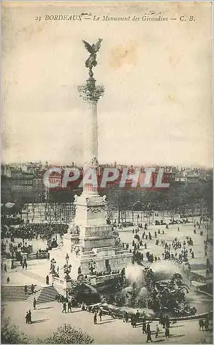 Cartes postales Bordeaux Le Monument des Girondins