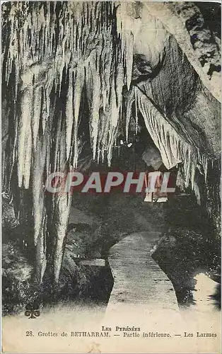 Cartes postales Les Pyrenees Grottes de Betharram Partie Inferieure Les Larmes
