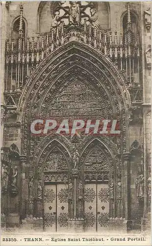 Cartes postales Thann Eglise Saint Thiebaut Grand Portail