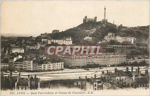 Cartes postales Lyon Quai Pierre Seize et Coteau de Fourviere