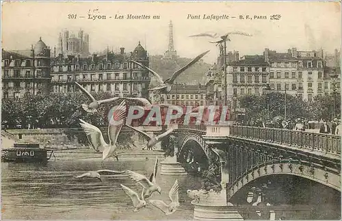 Ansichtskarte AK Lyon Les Mouettes au Pont Lafayette