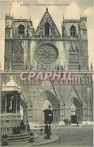 Cartes postales Lyon Cathedrale Saint Jean