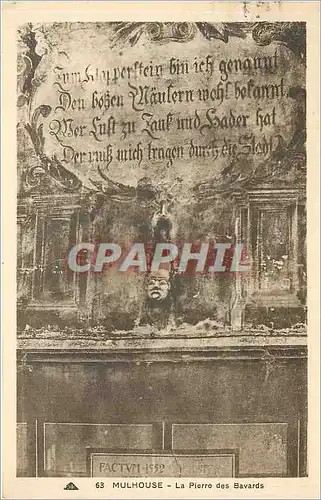 Cartes postales Mulhouse La Pierre des Bavards