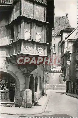 Moderne Karte Colmar La rue Merciere avec maison Pfister