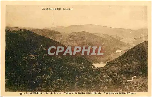 Ansichtskarte AK Grand Ballon Lac d'Alfeld et le Lac de Sewen Vallee de la Doller Haut Rhin Vue prise du Ballon d