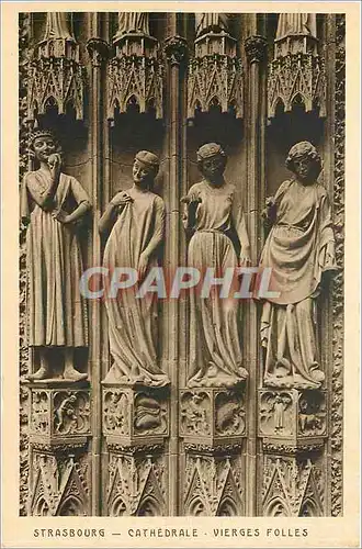 Cartes postales Strasbourg Cathedrale Vierges Folles