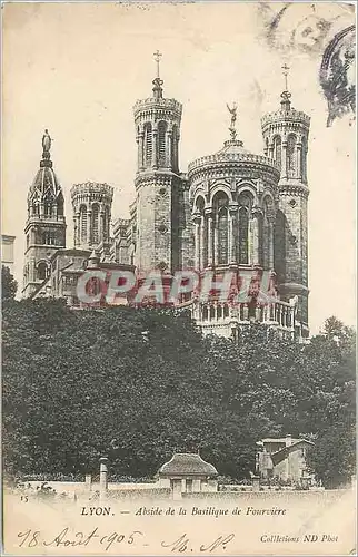 Cartes postales Lyon Abside de la Basilique de Fourviere