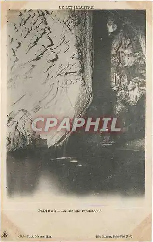 Cartes postales Le Lot Illustre Padirac La Grande Pendeloque