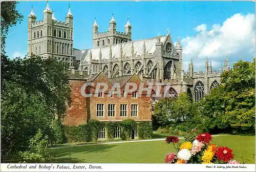 Cartes postales moderne Cathedral and Bishop Palace Exeter Devon