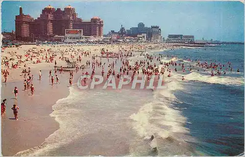 Ansichtskarte AK Atlantic City Surf Bathing and Ocean Front at the World Famous Beach