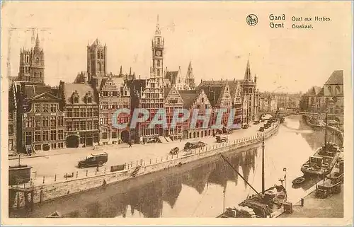 Cartes postales Gand Quai aux Herbes