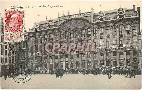 Cartes postales Bruxelles Maison des Corporations