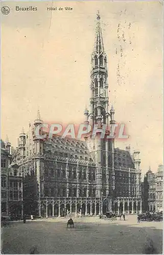 Cartes postales Bruxelles Hotel de Ville