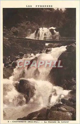 Ansichtskarte AK Cauterets Htes Pyr La Cascade de Lutour