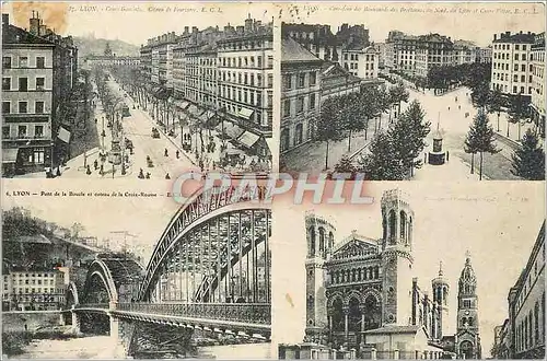 Cartes postales Lyon Pont de la Boucle et coteau de la Croix Rousse