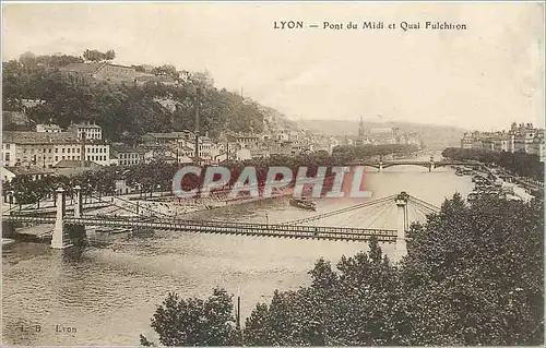 Ansichtskarte AK Lyon Pont du Midi et Quai Fulchiron