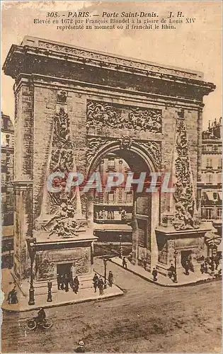 Cartes postales Paris Porte Saint Denis