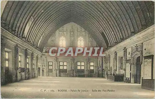 Cartes postales Rouen Palais de Justice Salle des Pas Perdus