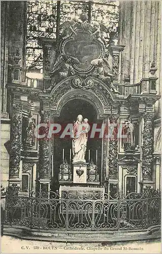 Cartes postales Rouen Cathedrale Chappelle du Grand St Romain