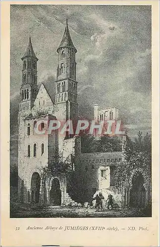 Cartes postales Ancienne Abbaye de Jumieges