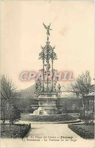 Cartes postales Le Pays de Caux Fecamp La Benedictine La Fontaine en fer forge