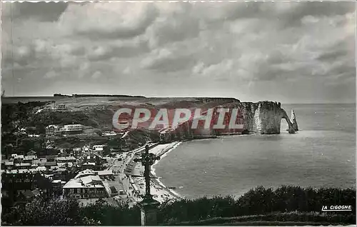 Ansichtskarte AK Etretat Seine Inferieure Le Calvaire et vue generale