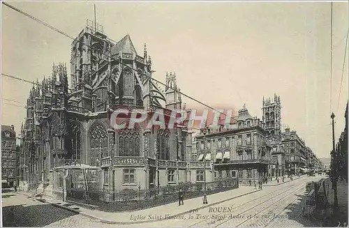 Ansichtskarte AK ROUEN-Eglise Saint-Vincet  la Tour saint andre