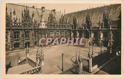 Cartes postales ROUEN-LE PALAIS DE JUSTICEENSEMBLE VU DE LA RUE DES JUIFS-LL